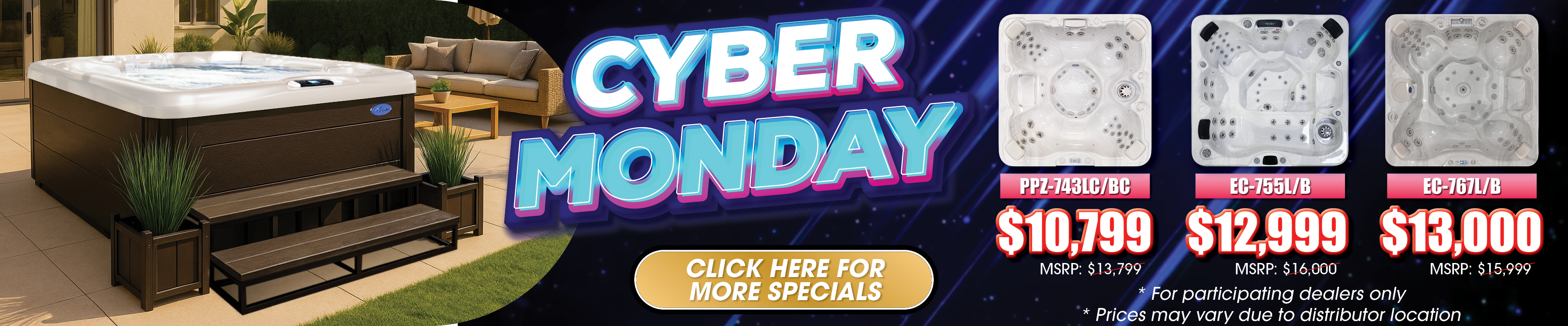 Calspas hot tub being used in a family setting - Waukegan