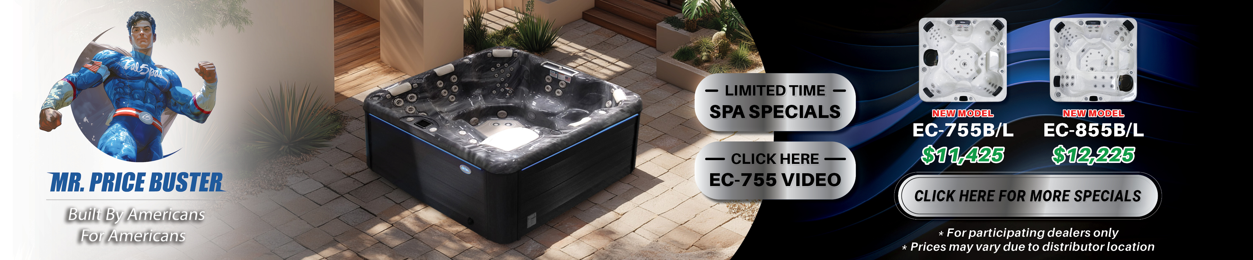 Calspas hot tub being used in a family setting - Waukegan
